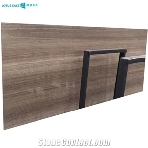 China Grey Oak Grey Wood Grain Marble Slabs