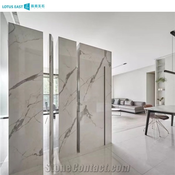 High Quality Calacatta White Slab For Background Wall