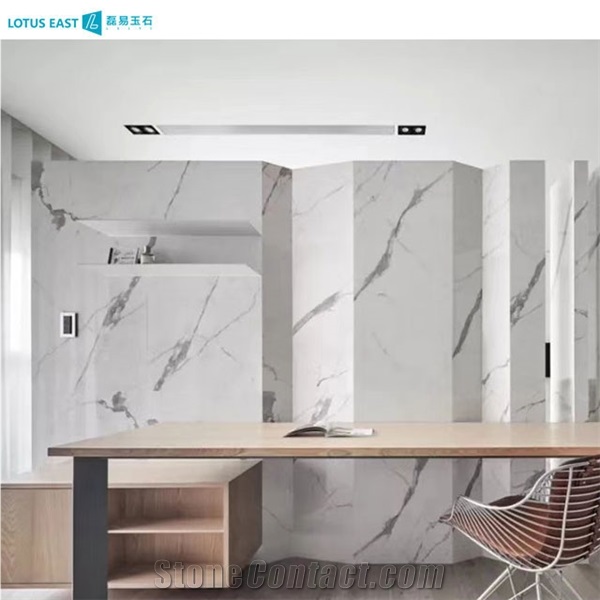 High Quality Calacatta White Slab For Background Wall
