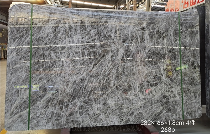 High Quality China Polished Grey Galaxy Onyx For Decoration
