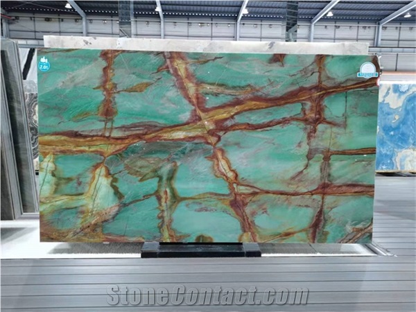 High Quality Polished Blue Atlantis For Background Wall