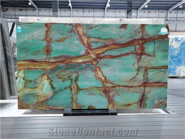 High Quality Polished Blue Atlantis For Background Wall