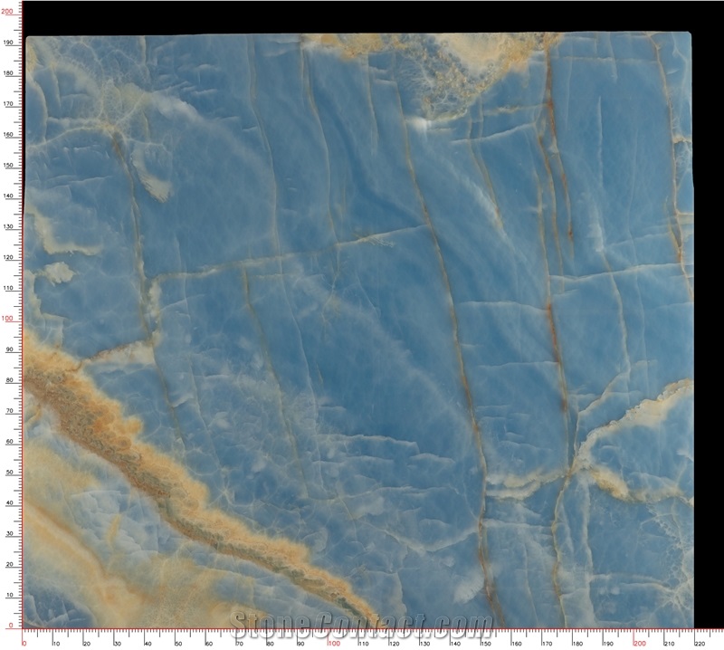 High Quality Polished Blue Onyx For Countertop Decoration