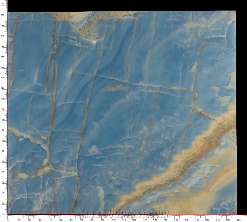 High Quality Polished Blue Onyx For Countertop Decoration