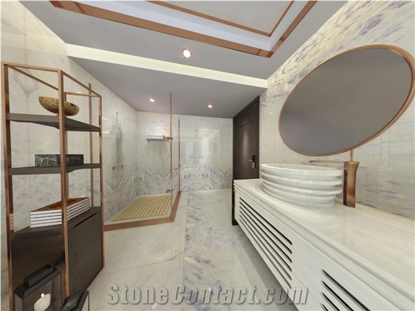 High Quality Polished Devon Sun Marble For Bathroom
