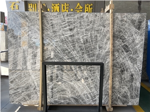 High Quality Polished Grey Galaxy Onyx For Countertop