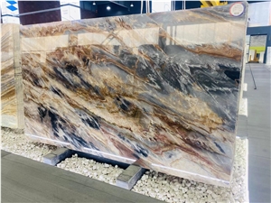 High Quality Polished Impression Lafite Marble For Wall