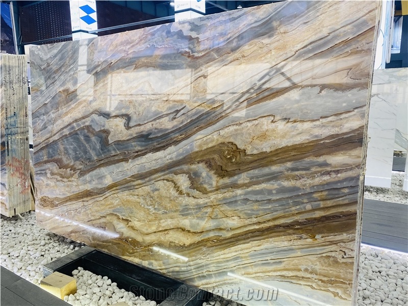 High Quality Polished Impression Lafite Marble For Wall