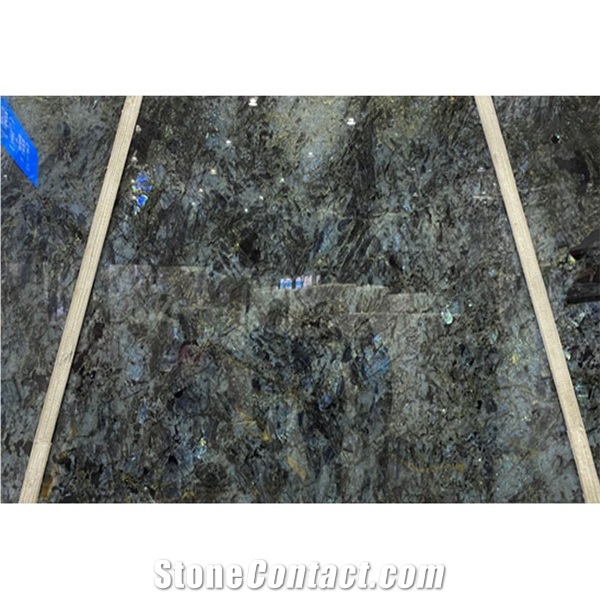 High Quality Polished Lemurian Blue Granite Slabs