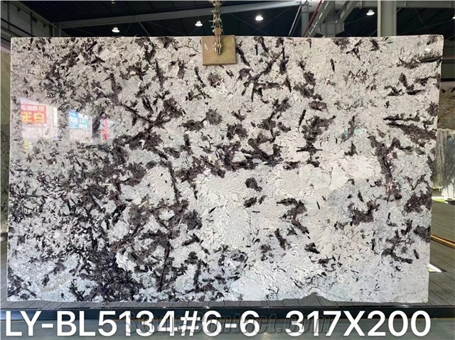 High Quality Polished Tourmaline Quartzite Slab Wall