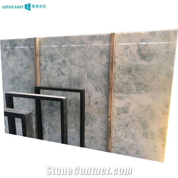 High Quality Polished White Ice Onyx Slab