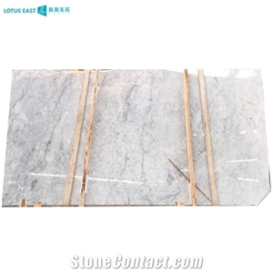 Italian White Marble Bianco Carrara Marble Slab