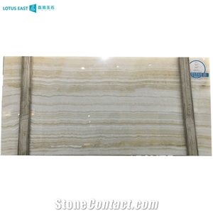 Ivory White Onyx Slab For Background Wall