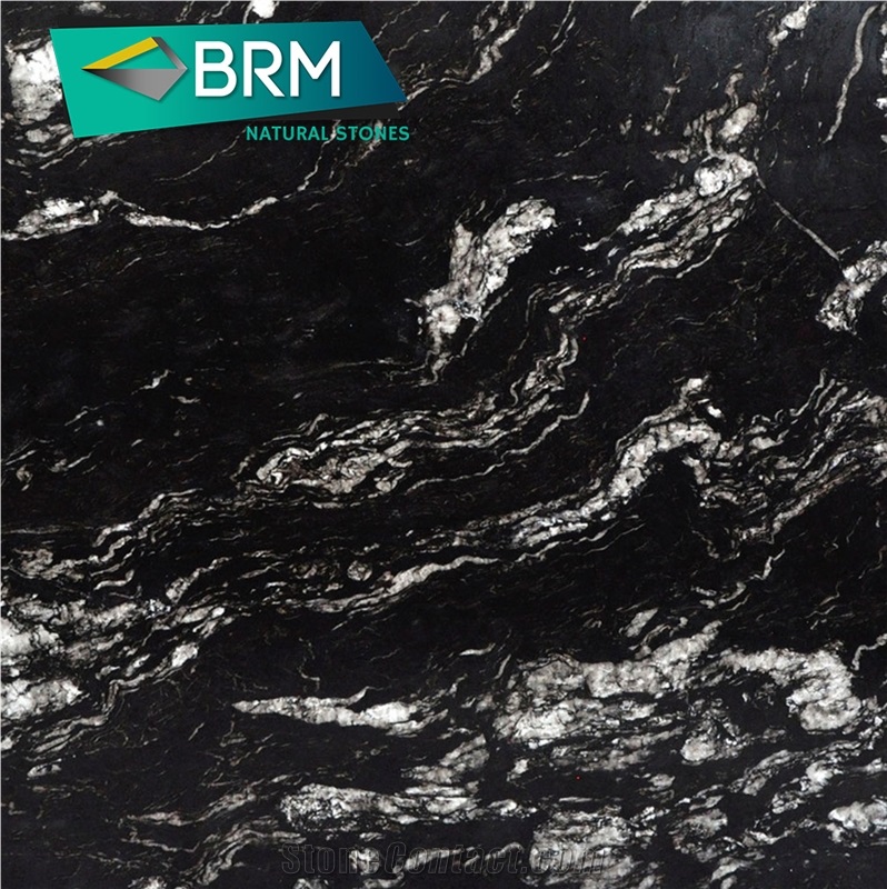 Titanium Silver Granite Block