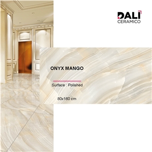 Onyx Mango Polished Porcelain Tiles