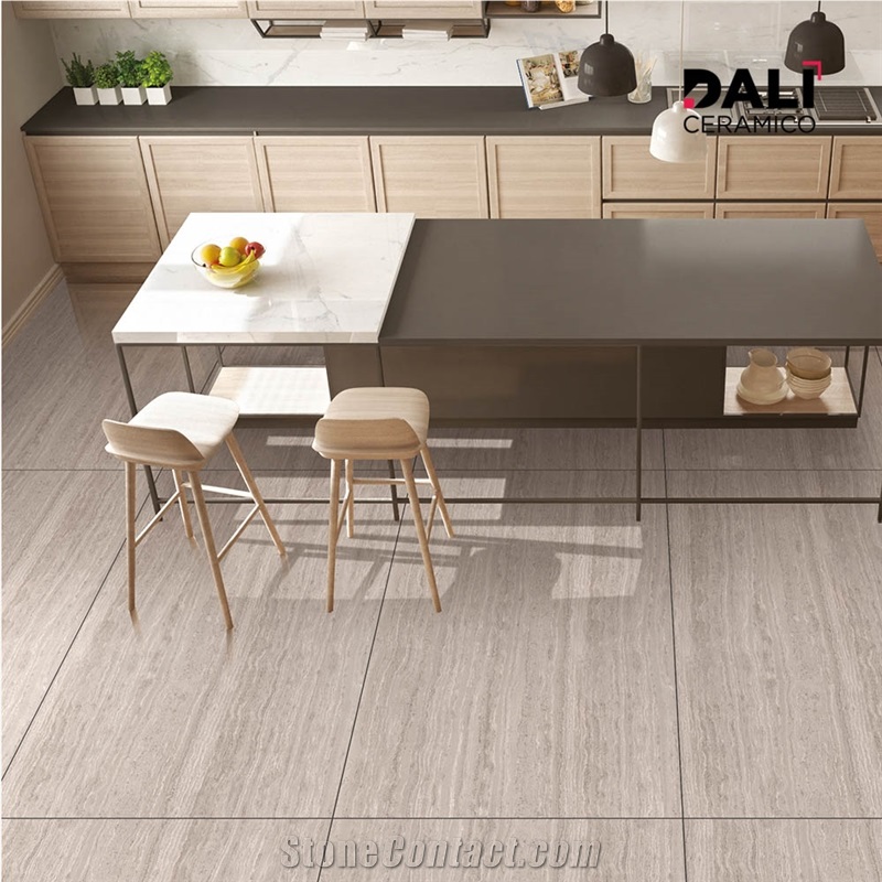 Travertine Grey Porcelain Tiles