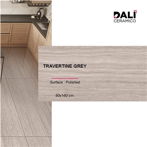 Travertine Grey Porcelain Tiles