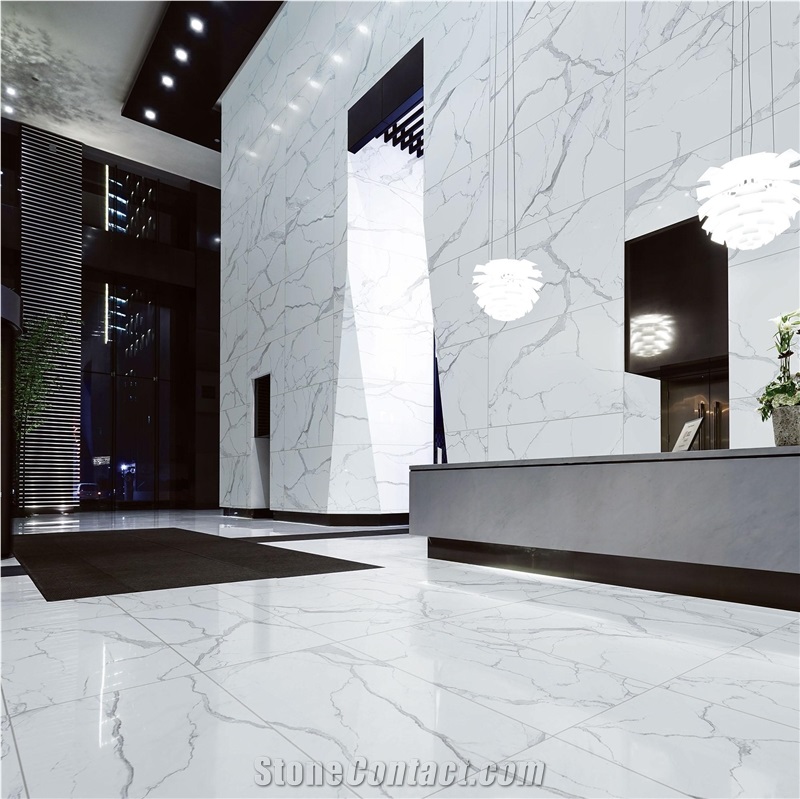Panoramic Elemantal Statuario 64X127 12 Mm Porcelain Slab