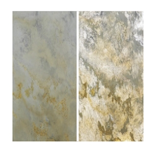 Ultra Thin Versalite Black Lite Translucent Stone Veneer Panels Indian Autumn Missing Slate
