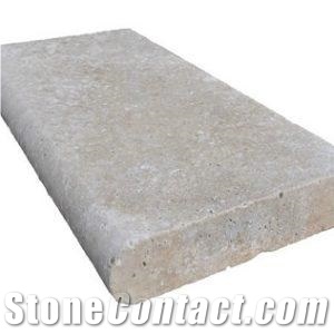 Capri Limestone Coping 12X24 Bullnose 3 Cm