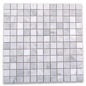 Honed White Marble Mosaic Tiles