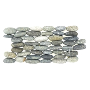 Standing Pebbles Borneo Mix Natural Pebble Mosaic