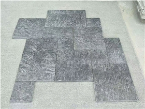 Black Limestone Flamed Wall Tile Floor Tile