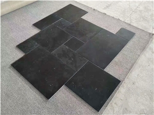 Black Limestone Honed Finish Wall Tile Floor Tile