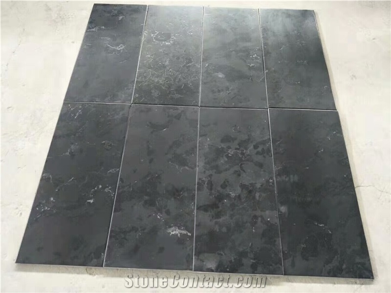 Black Limestone Honed Finish Wall Tile Floor Tile
