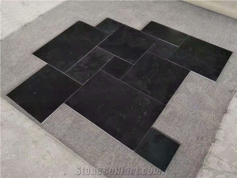 Black Limestone Honed Finish Wall Tile Floor Tile