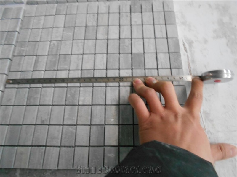Blue Serpeggiante Marble Hexagon Mosaic 