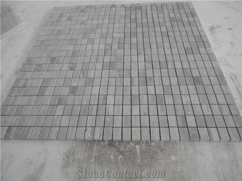 Blue Serpeggiante Marble Hexagon Mosaic 