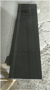 China 684 Granite Step Absolute Black Granite Pearl Black
