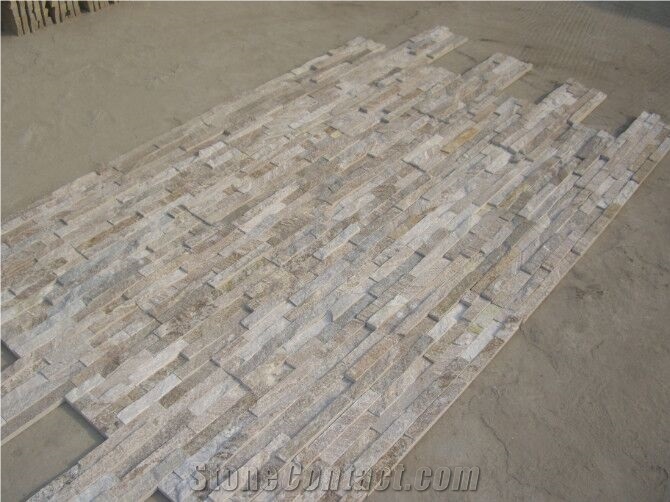Golden White Quartzite Ledge Stone