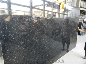 India Black Galaxy Granite Galaxy Black Granite