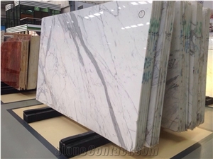 Italy Statuary Marble Slab Bianco Carrara Statuario Marble