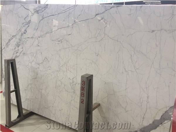 Italy Statuary Marble Slab Bianco Carrara Statuario Marble
