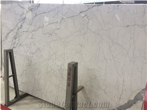 Italy Statuary Marble Slab Bianco Carrara Statuario Marble