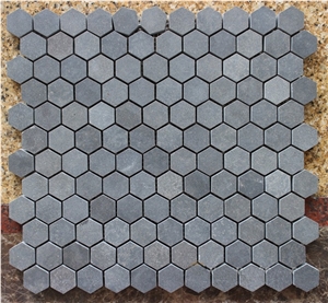 Light Grey Basalt Linear Mosaic Tile Kitchen Tile
