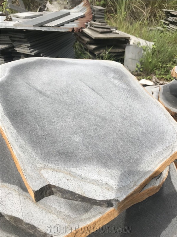 Light Grey Basalt Stepping Stone