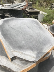 Light Grey Basalt Stepping Stone