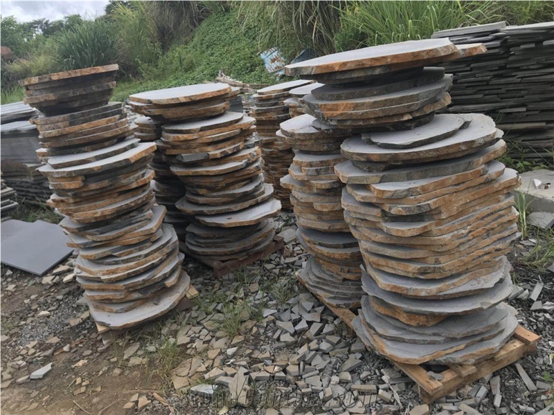 Light Grey Basalt Stepping Stone