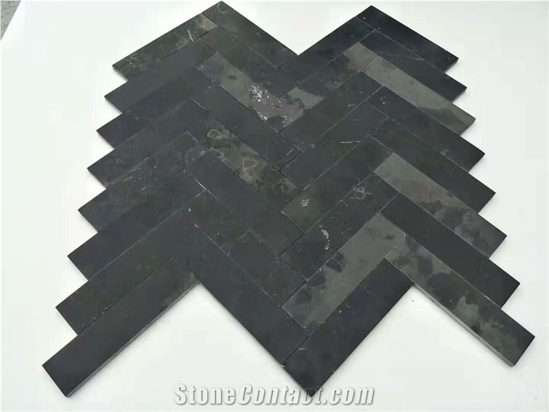 Limestone Herringbone Mosaic Tile Wall Tile Floor Tile