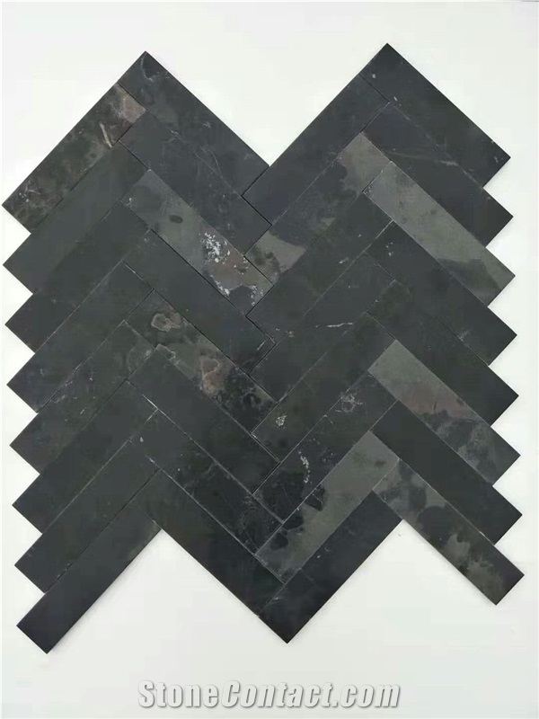 Limestone Herringbone Mosaic Tile Wall Tile Floor Tile