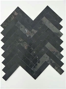 Limestone Herringbone Mosaic Tile Wall Tile Floor Tile