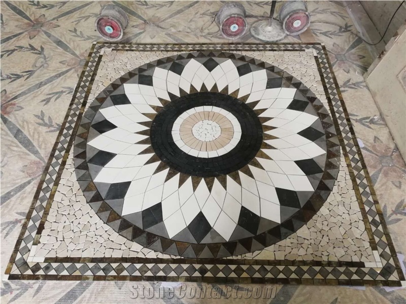 Marble Water Jet Mosaic Tile Lobby Tile