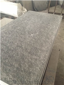 Mongolia Black Granite Absolute Black Granite Flamed Tile