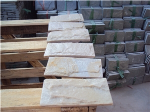 Popular Beige Quartzite Mushroom Tile