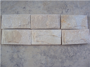 Popular Beige Quartzite Mushroom Tile