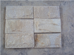 Popular Beige Quartzite Mushroom Tile